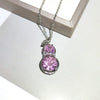 Wholesale Copper Inlaid Zircon Gourd Pendant Necklace Light Luxury Niche Design New Style Cold Style Clavicle Chain For Women