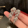 Wholesale Copper Inlaid Zircon Leaves Earrings For Women Fashion Style