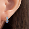 Wholesale Copper Inlaid Zircon Saturn Earring For Girls