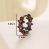 Wholesale Copper Inlaid Zircon Saturn Earring For Girls