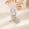 Wholesale Copper Inlaid Zircon Saturn Pendant Women's Earrings Sweet Style
