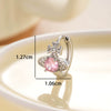 Wholesale Copper Inlaid Zircon Saturn Shape Sweet Style Women's Earrings