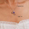 Wholesale Copper Inlaid Zircon Simple Style Square Perfume Bottle Pendant Necklace For Women With Electroplating