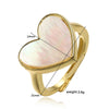 Wholesale Copper Inlaid Zircon Wave Heart Flower Sweet Style Dripping Oil Women's Ring