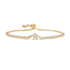 Wholesale Copper Inlaid Zirconium Women's Minimalist Letters Adjustable Bracelet