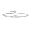 Wholesale Copper Inlaid Zirconium Women's Minimalist Letters Adjustable Bracelet