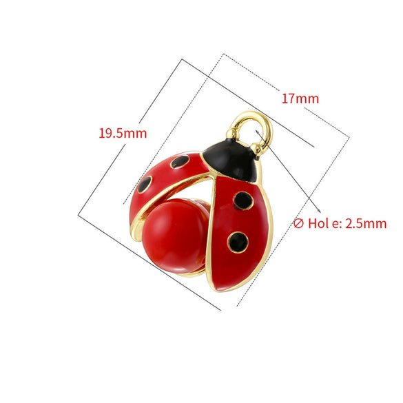 Wholesale Copper Insect Animal Zodiac Dripping Oil Pendant