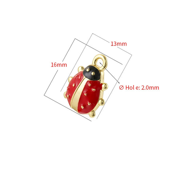 Wholesale Copper Insect Animal Zodiac Dripping Oil Pendant