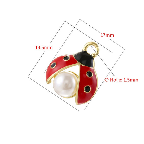 Wholesale Copper Insect Animal Zodiac Dripping Oil Pendant