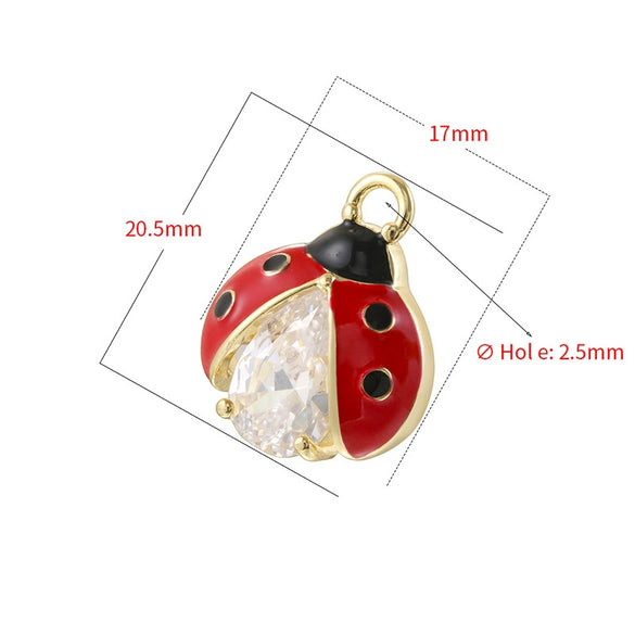 Wholesale Copper Insect Animal Zodiac Dripping Oil Pendant
