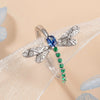 Wholesale Copper Insect Animal Zodiac Zircon Inlaid Ring For Women