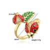 Wholesale Copper Insect Shaped Dripping Oil Ring For Lady And Unisex