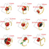 Wholesale Copper Insect Shaped Sweet Style Dripping Oil Ring For Women