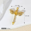 Wholesale Copper Insectshaped Pendant Jewelry With Micropaved Colorful Zircon And 18K Gold Plated Cartoon Style