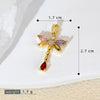 Wholesale Copper Insectshaped Pendant Jewelry With Micropaved Colorful Zircon And 18K Gold Plated Cartoon Style