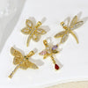 Wholesale Copper Insectshaped Pendant Jewelry With Micropaved Colorful Zircon And 18K Gold Plated Cartoon Style