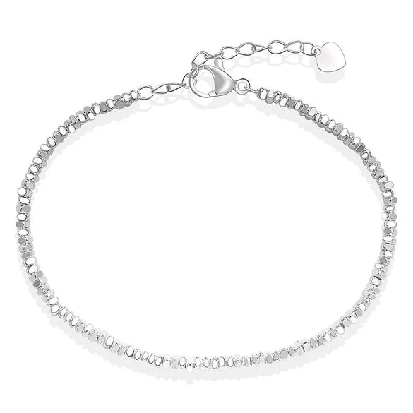 Wholesale Copper Irregular Broken Silver Style Electroplated Bracelets For Women