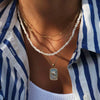 Wholesale Copper Jewelry Animal Zodiac Geometric Style Square Pendant Clavicle Chain For Women With Electroplating