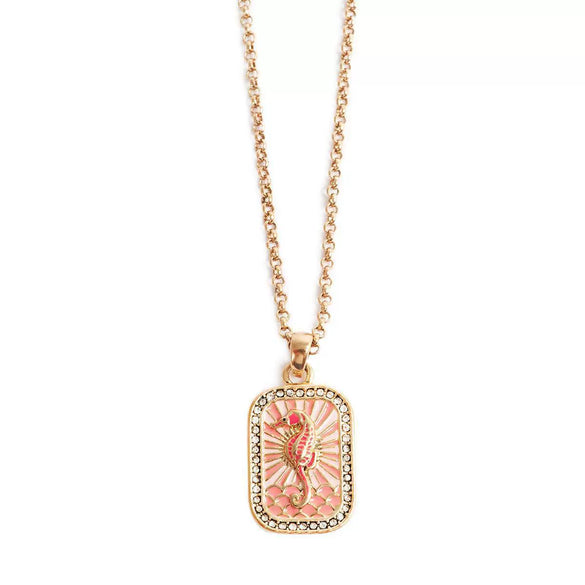 Wholesale Copper Jewelry Animal Zodiac Geometric Style Square Pendant Clavicle Chain For Women With Electroplating