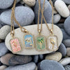 Wholesale Copper Jewelry Animal Zodiac Geometric Style Square Pendant Clavicle Chain For Women With Electroplating