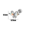 Wholesale Copper Jewelry Fashion Allmatch Moon Bow Style With Flower Pattern For Women
