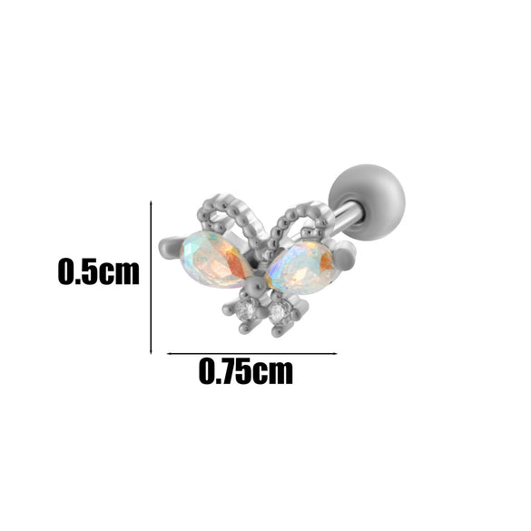 Wholesale Copper Jewelry Fashion Allmatch Moon Bow Style With Flower Pattern For Women