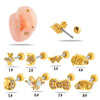 Wholesale Copper Jewelry Fashion Allmatch Moon Bow Style With Flower Pattern For Women
