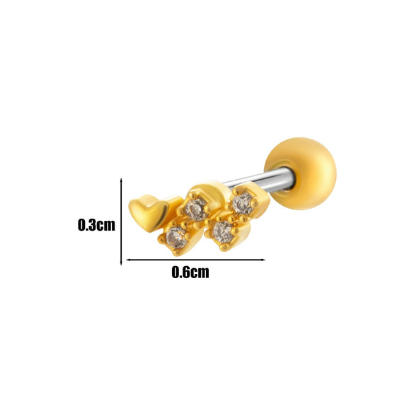 Wholesale Copper Jewelry Fashion Allmatch Moon Bow Style With Flower Pattern For Women