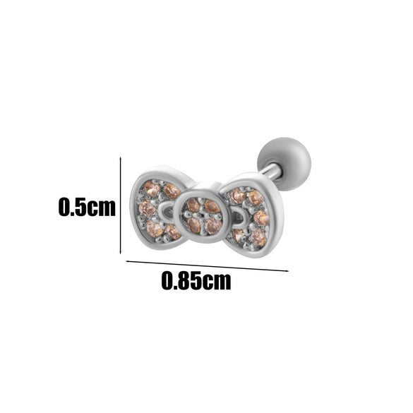Wholesale Copper Jewelry Fashion Allmatch Moon Bow Style With Flower Pattern For Women