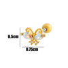 Wholesale Copper Jewelry Fashion Allmatch Moon Bow Style With Flower Pattern For Women