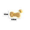 Wholesale Copper Jewelry Fashion Allmatch Moon Bow Style With Flower Pattern For Women