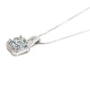 Wholesale Copper Jewelry Geometric Style Microinlaid Square Zircon Necklace And Earring Set For Women