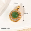 Wholesale Copper Jewelry Pendant With Rotatable Flower Shape Set With Zirconia For Bracelet Earrings Necklace Accessories