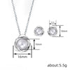 Wholesale Copper Jewelry Set With Floral Pattern Electroplating For Women Including Earrings And Necklaces