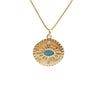 Wholesale Copper Jewelry With Devil's Eye Pattern And Real Gold Plated Treatment Unisex Box Chain Necklace