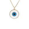 Wholesale Copper Jewelry With Devil's Eye Pattern And Real Gold Plated Treatment Unisex Box Chain Necklace
