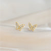 Wholesale Copper Lady Animal Style Butterfly Earrings With Zirconia