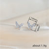 Wholesale Copper Lady Animal Style Butterfly Earrings With Zirconia