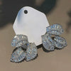 Wholesale Copper Leaf Geometric Zircon Set Jewelry For Women