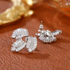 Wholesale Copper Leaf Geometric Zircon Set Jewelry For Women