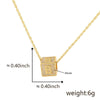 Wholesale Copper Letter Necklace Pendant Electroplated Inlaid Zircon For Girls