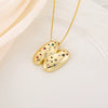 Wholesale Copper Letter Pendant Necklace With Smooth Color And Zircon Inlay Hip Hop Style Creative And Personalized
