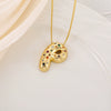 Wholesale Copper Letter Pendant Necklace With Smooth Color And Zircon Inlay Hip Hop Style Creative And Personalized