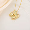 Wholesale Copper Letter Pendant Necklace With Smooth Color And Zircon Inlay Hip Hop Style Creative And Personalized