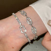 Wholesale Copper Letter Zirconia Inlayed Fashion Exquisite Cold Style Light Luxury High End Feeling Temperament Women's Bracelet