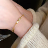 Wholesale Copper Letter Zirconia Inlayed Fashion Exquisite Cold Style Light Luxury High End Feeling Temperament Women's Bracelet