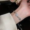Wholesale Copper Letter Zirconia Inlayed Fashion Exquisite Cold Style Light Luxury High End Feeling Temperament Women's Bracelet