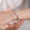 Wholesale Copper Light Luxury Plant Flowers Electroplating Bracelet