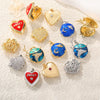 Wholesale Copper Love Christmas Elk Pendant Necklace With Heart Shape Geometric Letters Zirconia Design