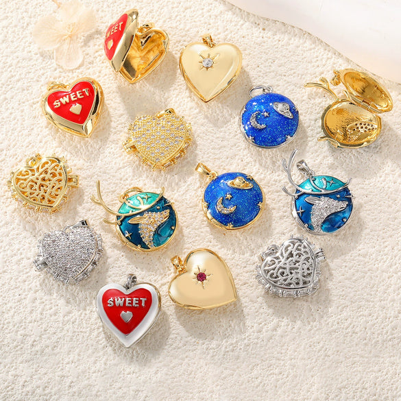 Wholesale Copper Love Christmas Elk Pendant Necklace With Heart Shape Geometric Letters Zirconia Design
